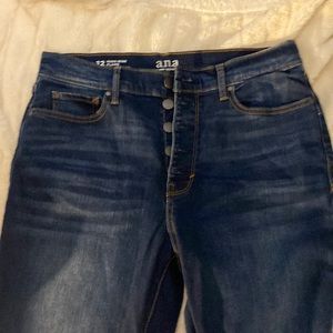 Dark blue denim jeans